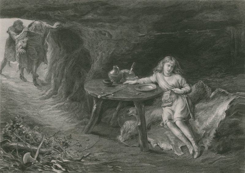 गुफा में Imogen, Cymbeline द्वारा अंग्रेजी स्कूल