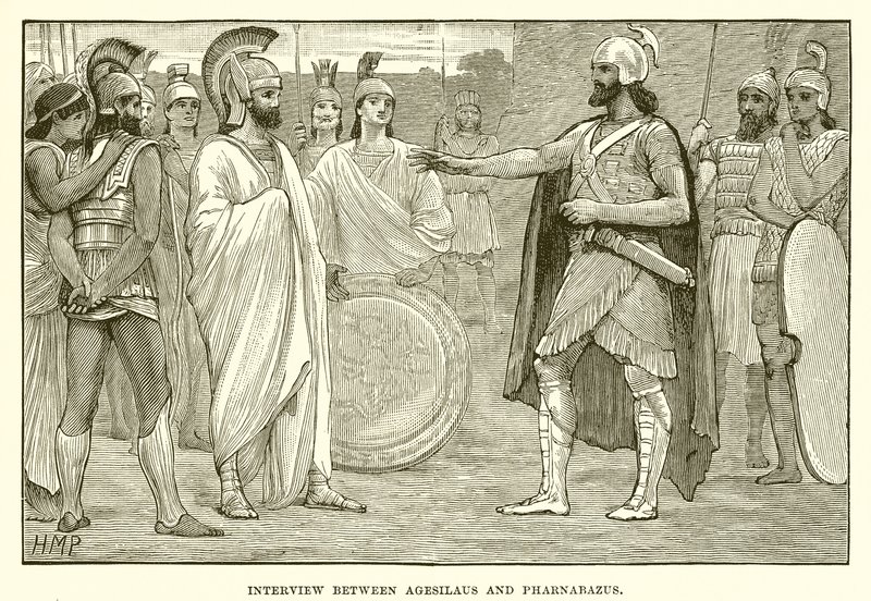 Agesilaus और Pharnabazus के बीच साक्षात्कार द्वारा अंग्रेजी स्कूल