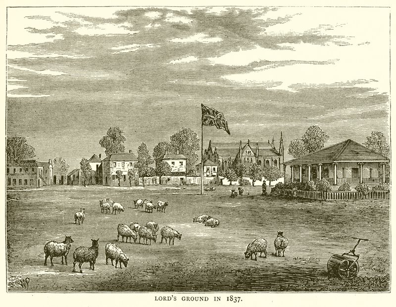 1837 में लॉर्ड्स ग्राउंड द्वारा अंग्रेजी स्कूल