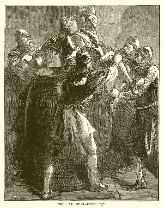द डेथ ऑफ क्लेरेंस, 1478 द्वारा अंग्रेजी स्कूल