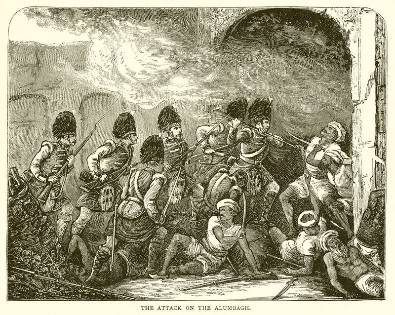 अलुम्बाग पर हमला (1857) द्वारा अंग्रेजी स्कूल