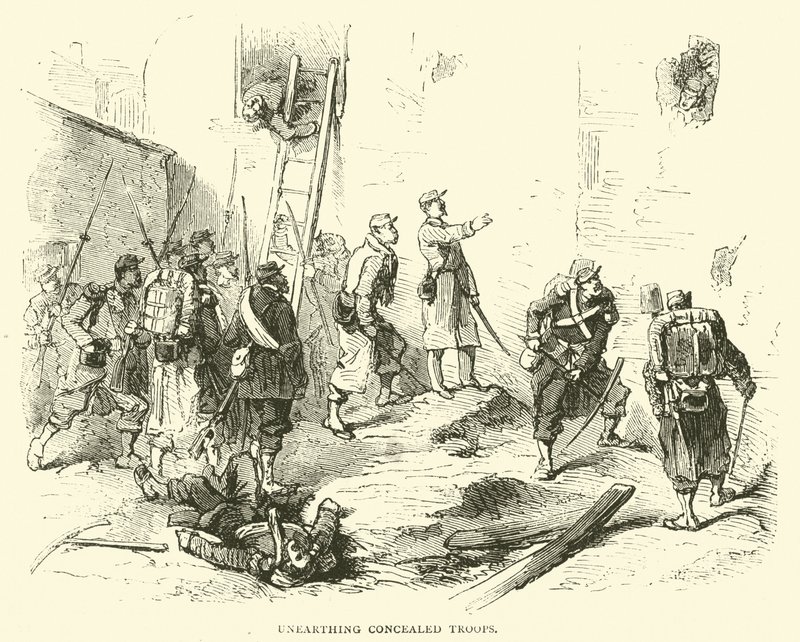 छिपी हुई सेना का सामना करते हुए, जनवरी 1871 द्वारा अंग्रेजी स्कूल