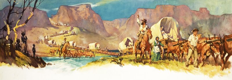 अज्ञात अफ्रीकी दृश्य द्वारा अंग्रेजी स्कूल