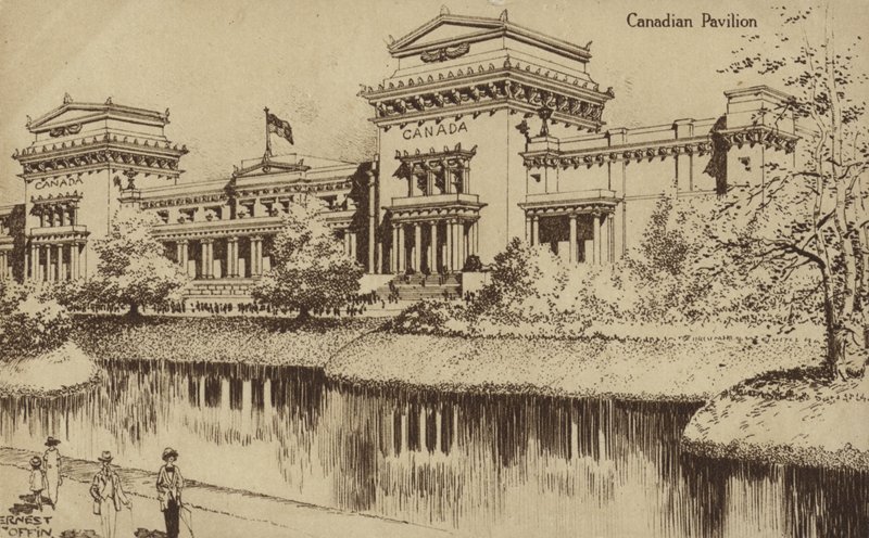 कनाडा का मंडप, ब्रिटिश साम्राज्य प्रदर्शनी, वेम्बली, 1924 द्वारा अर्नेस्ट कॉफ़िन