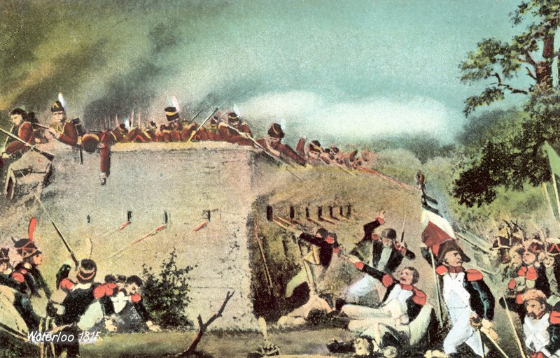 वाटरलू 1815, फ्रेंच पैदल सेना द्वारा कैसल हुग्मोंट पर हमला द्वारा यूरोपीय स्कूल