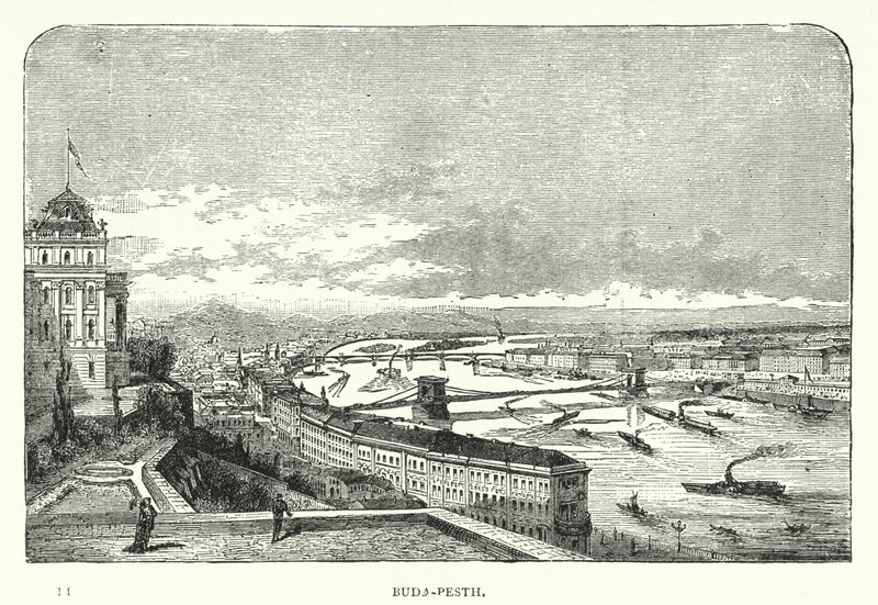 Buda-Pesth (engraving) द्वारा यूरोपीय स्कूल