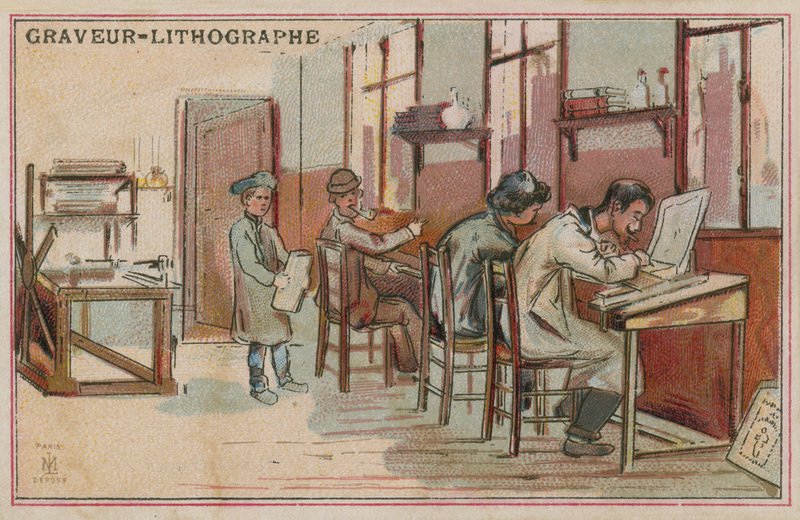 Lithographers द्वारा यूरोपीय स्कूल