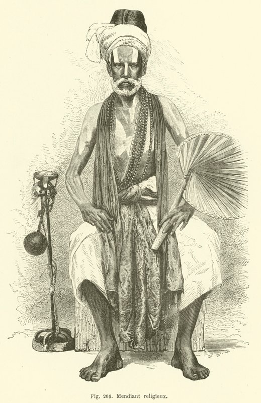 धार्मिक भिखारी (उत्कीर्णन) द्वारा यूरोपीय स्कूल