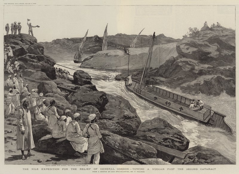 जनरल गॉर्डन की राहत के लिए नील अभियान, दूसरा मोतियाबिंद से पहले एक नग्गर को रस्सा द्वारा फ्रेडरिक विलियर्स