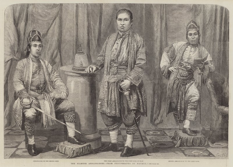 सियामी राजदूत द्वारा फ्रेडरिक जॉन कौशल