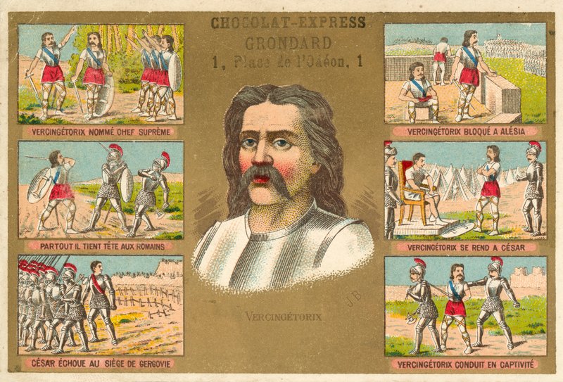 Vercingetorix, गैलिक सरदार, और उनके जीवन के दृश्य द्वारा फ्रेंच स्कूल