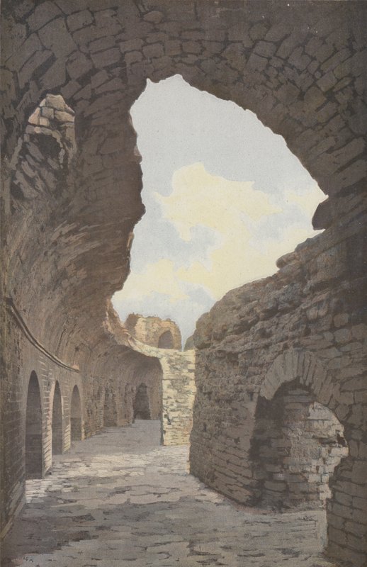 फ्रीजस, एम्फीथिएटर, एक गैलरी का आंतरिक दृश्य द्वारा फ्रेंच फोटोग्राफर