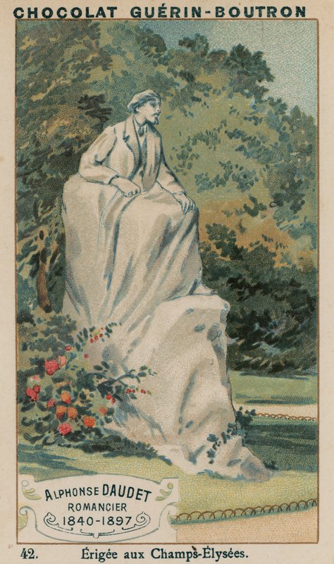 अल्फोंस डुडेट, उपन्यासकार, 1840-1897, एमीगि इन चैंप्स-एलिस द्वारा फ्रेंच स्कूल