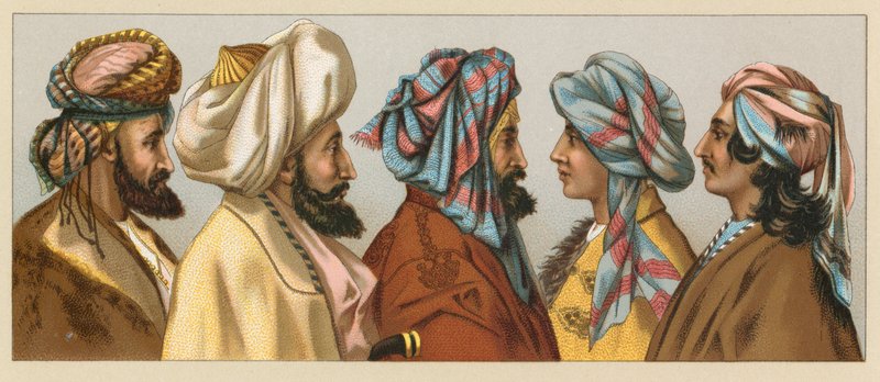 एशियाई वेशभूषा द्वारा फ्रेंच स्कूल