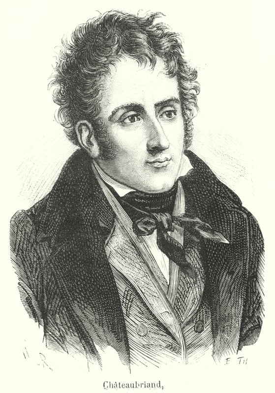 Chateaubriand (उत्कीर्णन) द्वारा फ्रेंच स्कूल