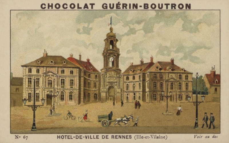 Rennes के होटल-डे-विले, इल-एट-विलाइन द्वारा फ्रेंच स्कूल