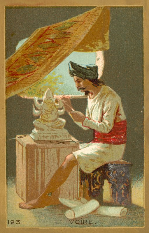 आइवरी (क्रोमोलिथो) द्वारा फ्रेंच स्कूल
