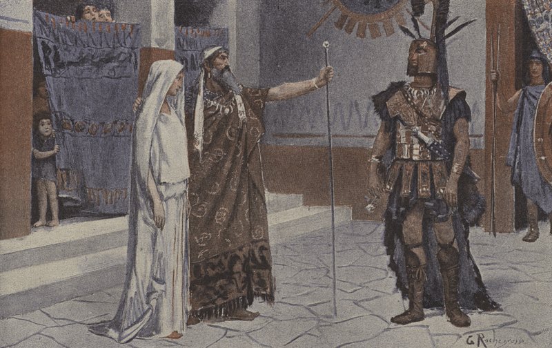 Briseis (रंग लिथो) द्वारा जॉर्जेस (बाद) रोशग्रोस