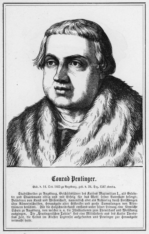 कॉनराड Peutinger (उत्कीर्णन) द्वारा जर्मन स्कूल