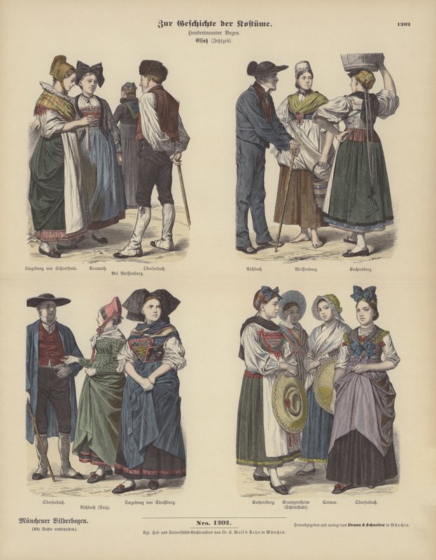 Alsace . की वेशभूषा द्वारा जर्मन स्कूल