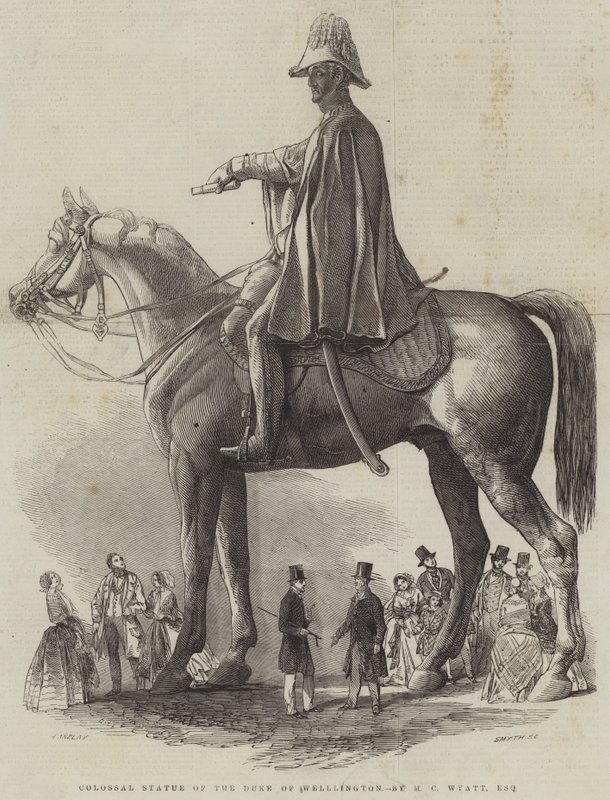 MC Wyatt, एस्क्वायर द्वारा ड्यूक ऑफ वेलिंगटन का कोलोसल स्टैचू द्वारा हेनरी एनेले