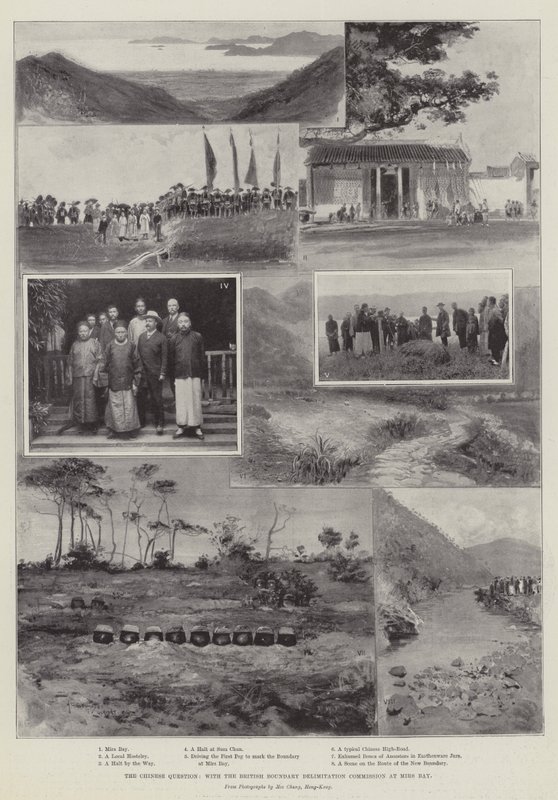 चीनी प्रश्न, मिर्स खाड़ी में ब्रिटिश सीमा परिसीमन आयोग के साथ द्वारा हेनरी चार्ल्स सेपिंग्स राइट