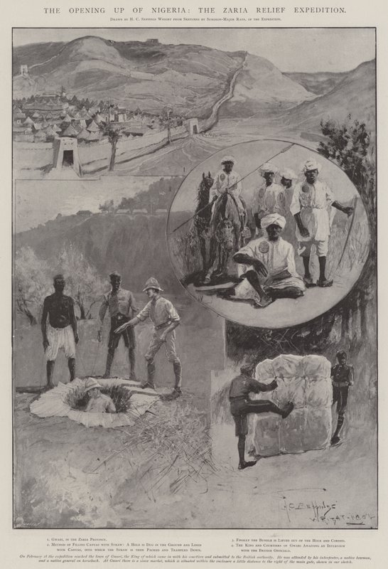 नाइजीरिया का उद्घाटन, ज़ारिया राहत अभियान द्वारा हेनरी चार्ल्स सेपिंग्स राइट