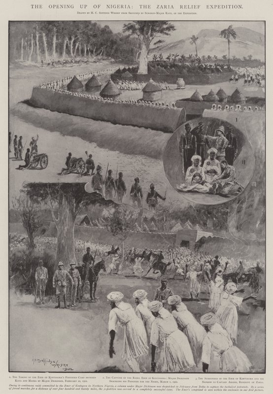 नाइजीरिया का उद्घाटन, ज़ारिया राहत अभियान द्वारा हेनरी चार्ल्स सेपिंग्स राइट