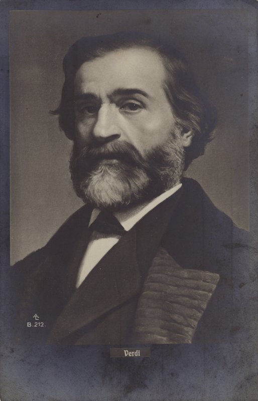 Giuseppe Verdi का चित्र द्वारा इतालवी फोटोग्राफर