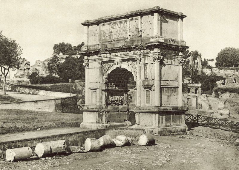 रोमन फोरम, आर्क ऑफ टाइटस द्वारा इतालवी फोटोग्राफर
