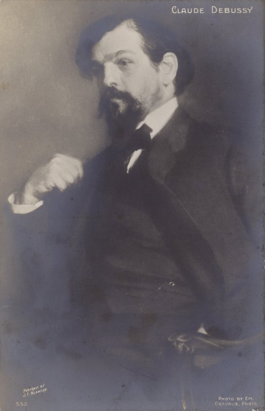 क्लाउड देबूसि, फ्रांसीसी संगीतकार (1862-1918) द्वारा जैक्स एमिल ब्लांच