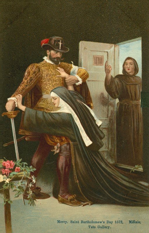 दया, सेंट बार्थोलोमेव डे, 1572 (क्रोमोलिथो) द्वारा जॉन एवरेट मिलिस