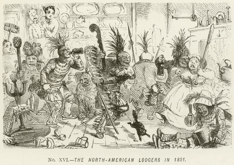 1851 में उत्तर-अमेरिकी लॉजर्स द्वारा जॉन लीचो