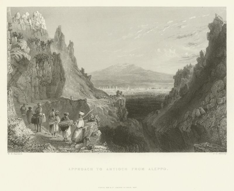 1837 में अलेप्पो से एंटियोक के लिए दृष्टिकोण द्वारा जोसेफ क्लेटन बेंटले