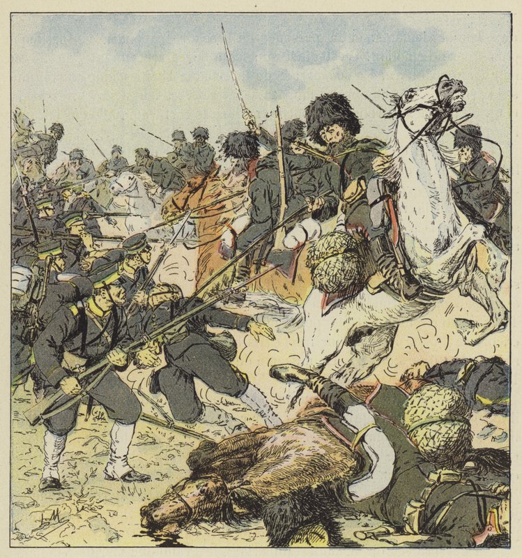 Cossacks का एक भार द्वारा एल। Malespine