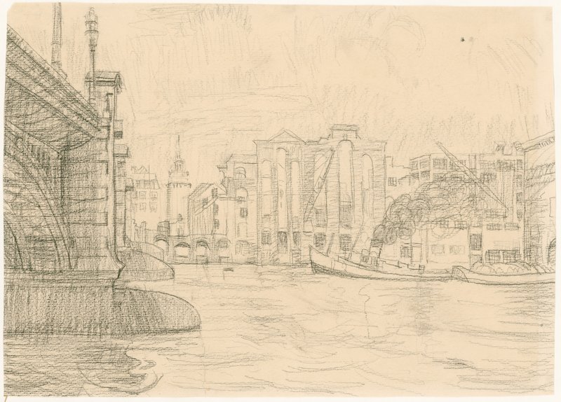 Blackfriars Bridge 1941 द्वारा गोदामों को जला दिया गया द्वारा पीटर जैक्सन