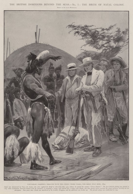 द सीट्स से आगे द ब्रिटिश डैनियल्स, द बर्थ ऑफ नेटाल कॉलोनी द्वारा रिचर्ड केटन वुडविले जूनियर