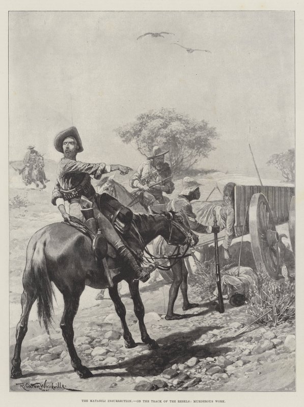 द ट्रैक ऑफ द रिबल्स, मर्डरस वर्क पर मैटाबिली इंश्योरेंस द्वारा रिचर्ड केटन वुडविले जूनियर