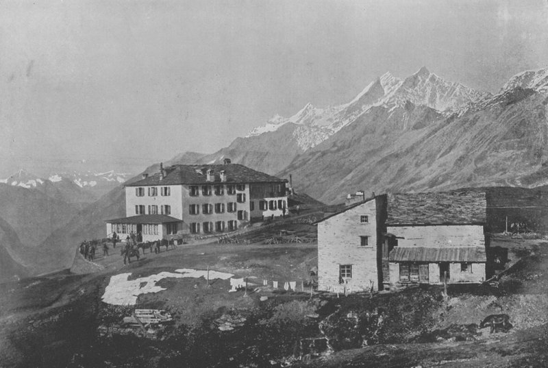 रायफेलबर्ग एट लेस मिशाबेल (बी / डब्ल्यू फोटो) द्वारा स्विस फोटोग्राफर