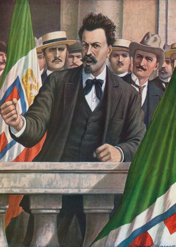 Cesare Battisti की मांग है कि इटली ऑस्ट्रिया पर हमला करे द्वारा टेंक्रेडी स्कार्पेलि