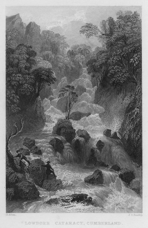लोडोर मोतियाबिंद, कंबरलैंड (उत्कीर्णन) द्वारा थॉमस (बाद) अलोम
