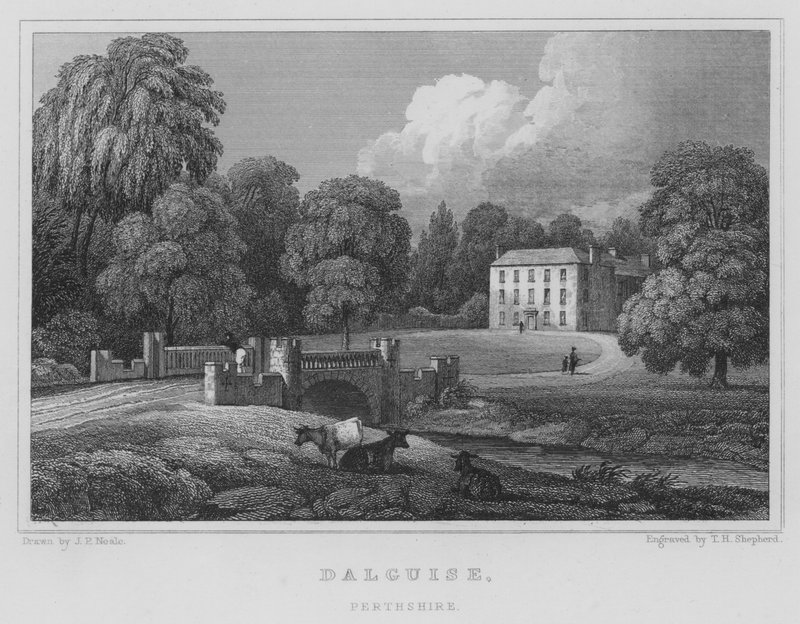 Dalguise, पर्थशायर (उत्कीर्णन) द्वारा थॉमस होसमर शेफर्ड