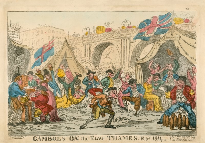 थम्ब नदी पर गाम्बोल, फरवरी 1814 द्वारा थॉमस रोलैंड्सन