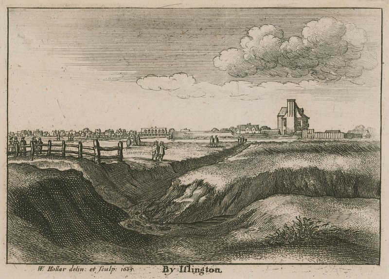 इस्लिंगटन, न्यू रिवर हेड द्वारा द्वारा Wenceslaus Hollar