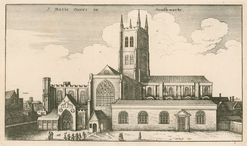 सेंट सविअर्स चर्च, साउथवार्क, लंदन द्वारा Wenceslaus Hollar