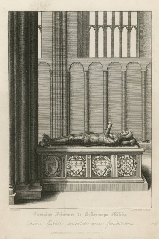 जॉन बेउचम्प का मकबरा द्वारा Wenceslaus Hollar