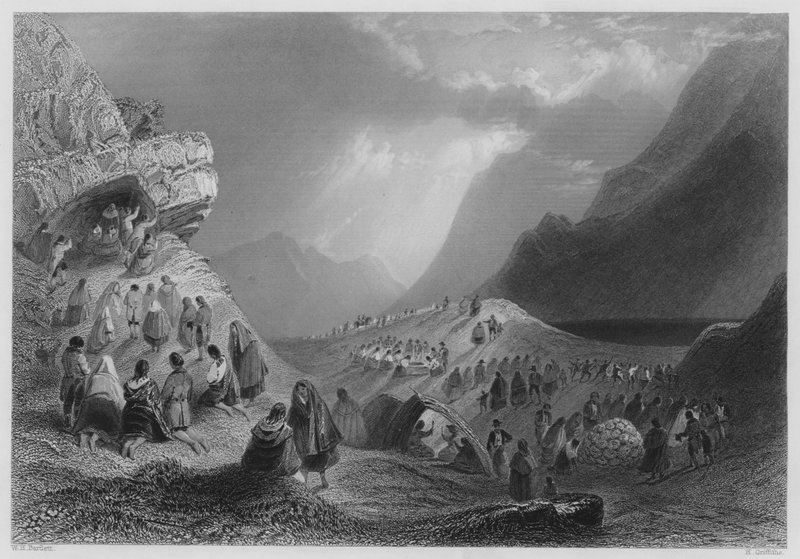 कोनेमारा में एक पैटर्न (उत्कीर्णन) द्वारा विलियम हेनरी (बाद) बार्टलेट