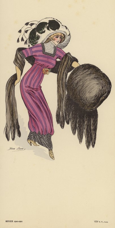 शीतकालीन 1910-1911 फैशन द्वारा जेवियर सेगर